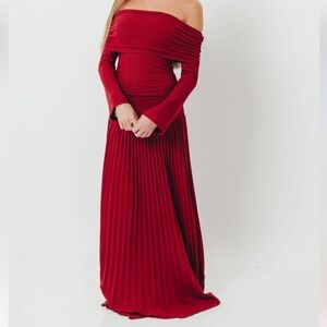 Lennox Long Sleeve Maxi Dress - Bump Friendly - Baby Shower - Maternity Pics